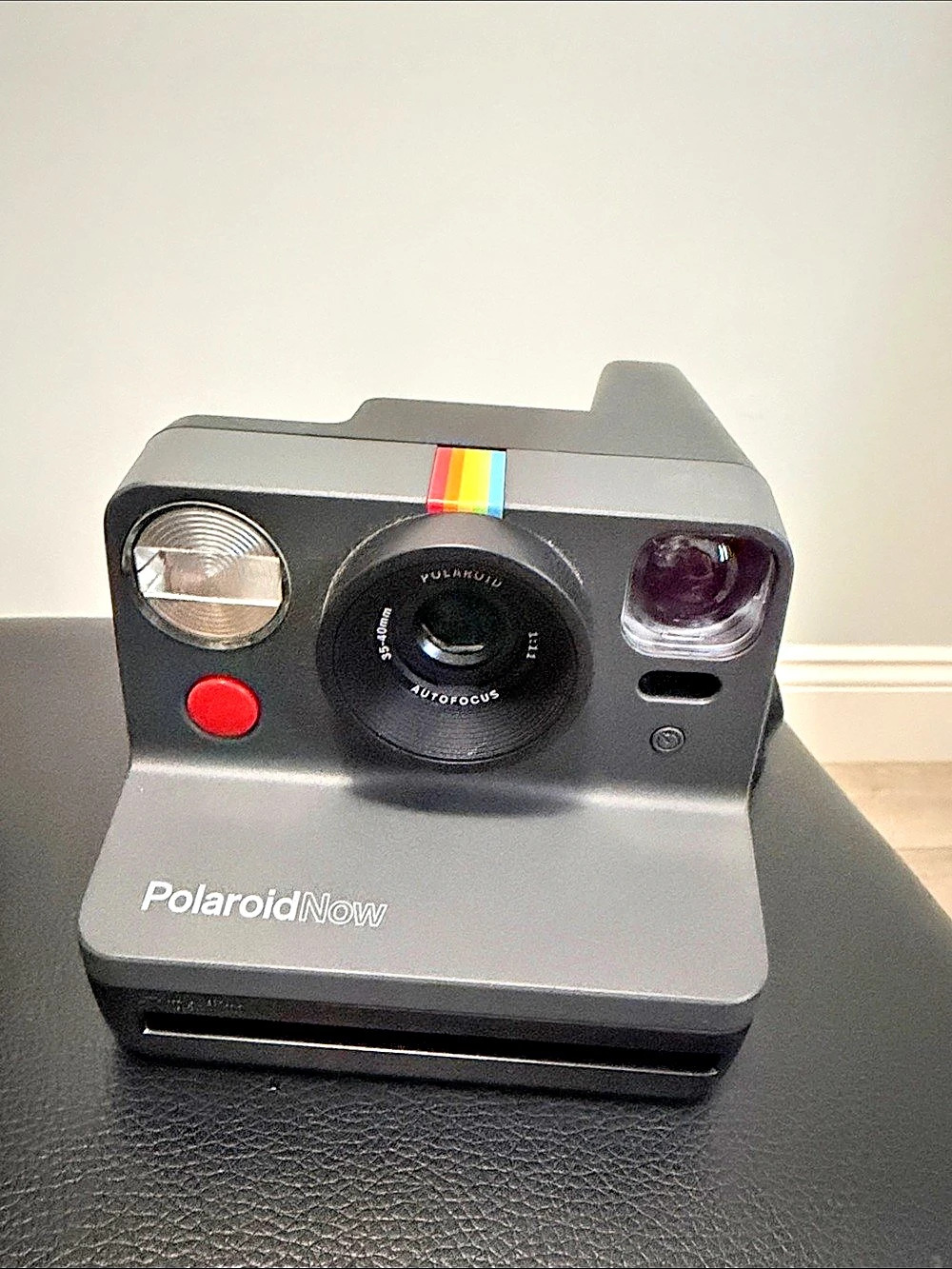 Polaroid Now Instant Film Camera Black Like New